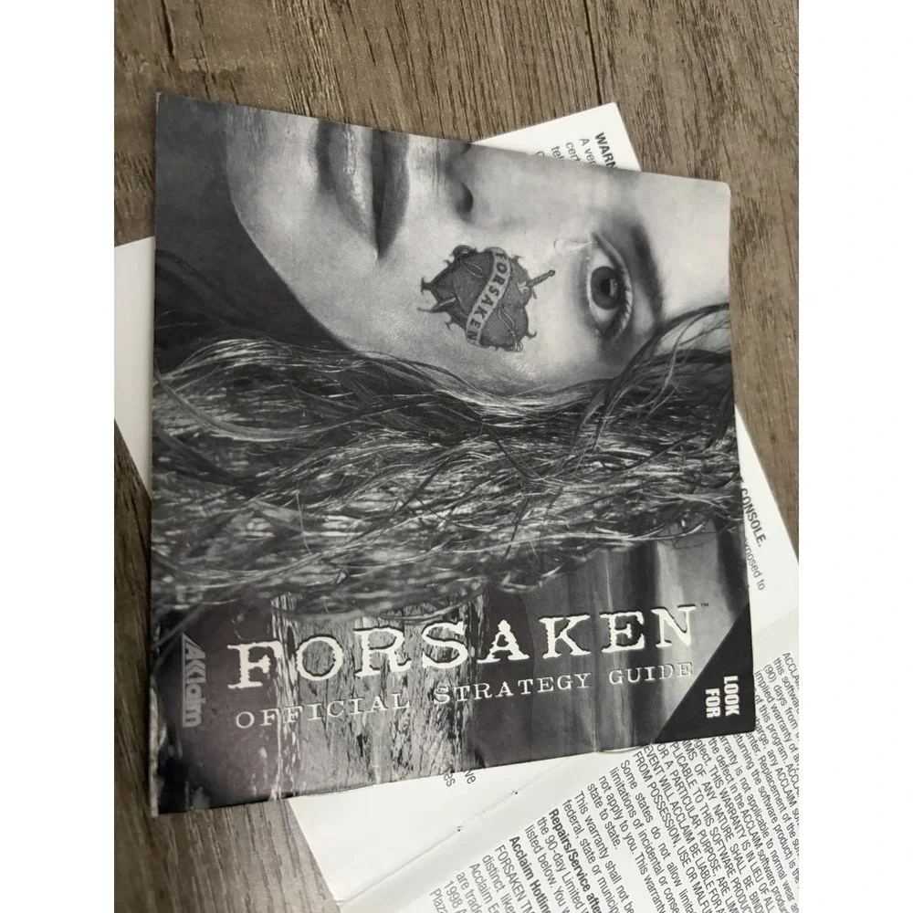 FORSAKEN PlayStation 1 PS1 Manual‎ Only Forsaken With Registration card